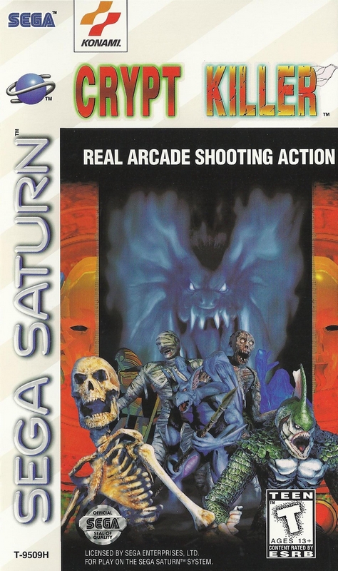 segaretrobr's tweet photo. Hoje é aniversário de 25 anos de Crypt Killer, lançado em 07/03/1997 para o Sega Saturn! Ele é um jogo de pistola da Konami portado dos arcade original de 1995.
#cryptkiller #konami #segasaturn #sega https://t.co/TeDMSx7d8o