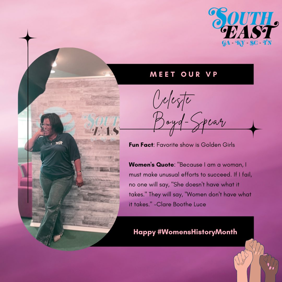 #WomensHistoryMonth Highlight: Our phenomenal VP! A fearless leader &amp; a WOMAN! Celeste, AKA CBS, is the founder of Fierce Females of SES &amp; has dedicated her career to uplifting women. Thank you, CBS, for pioneering our market &amp; inspiring others to do the same #SES #HERstory #Att