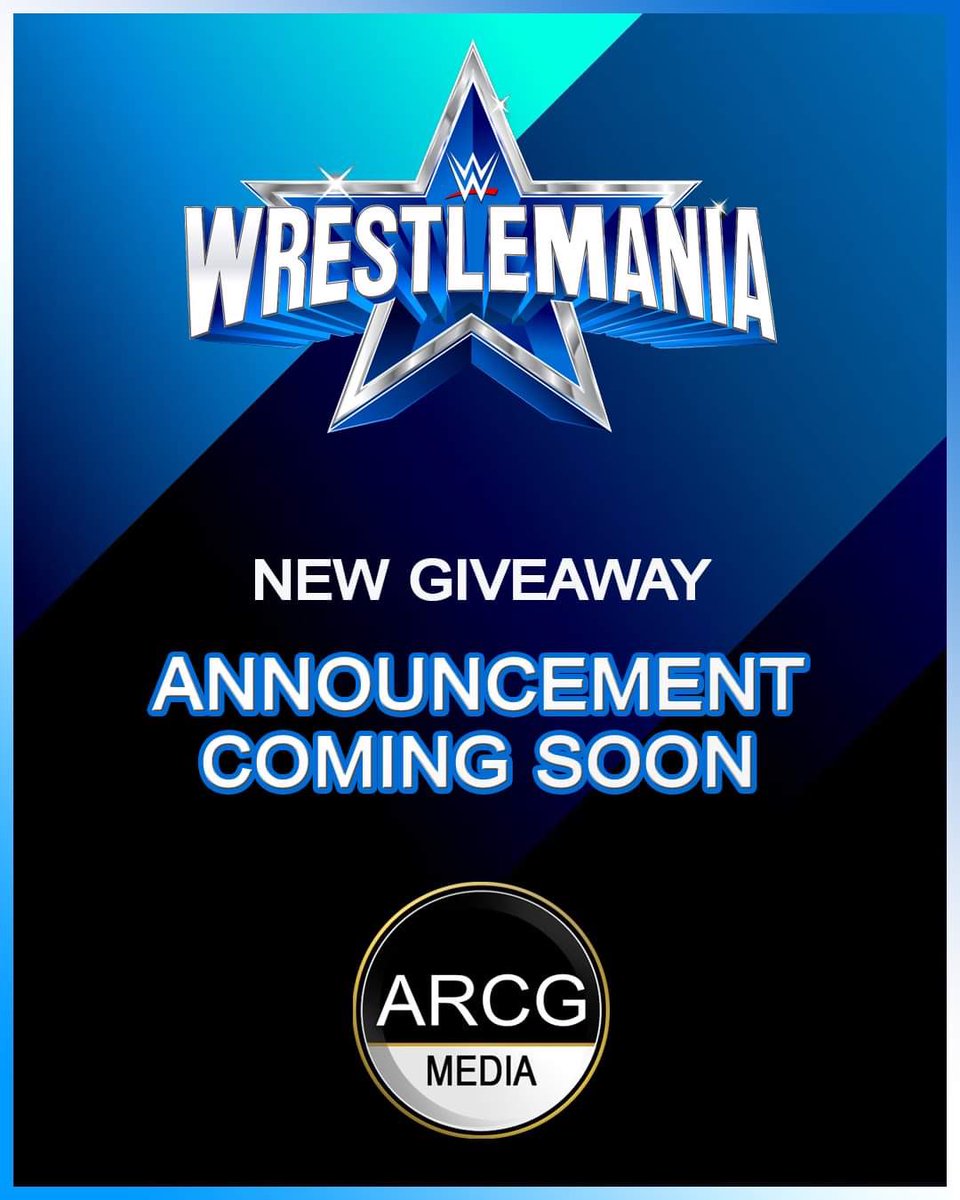 ARCGMedia's tweet photo. Details for our next #ARCGGiveaway are coming soon. Get ready for this one because it will be a #giveaway for #WrestleMania. 👊🏽 https://t.co/HFZnTT81np