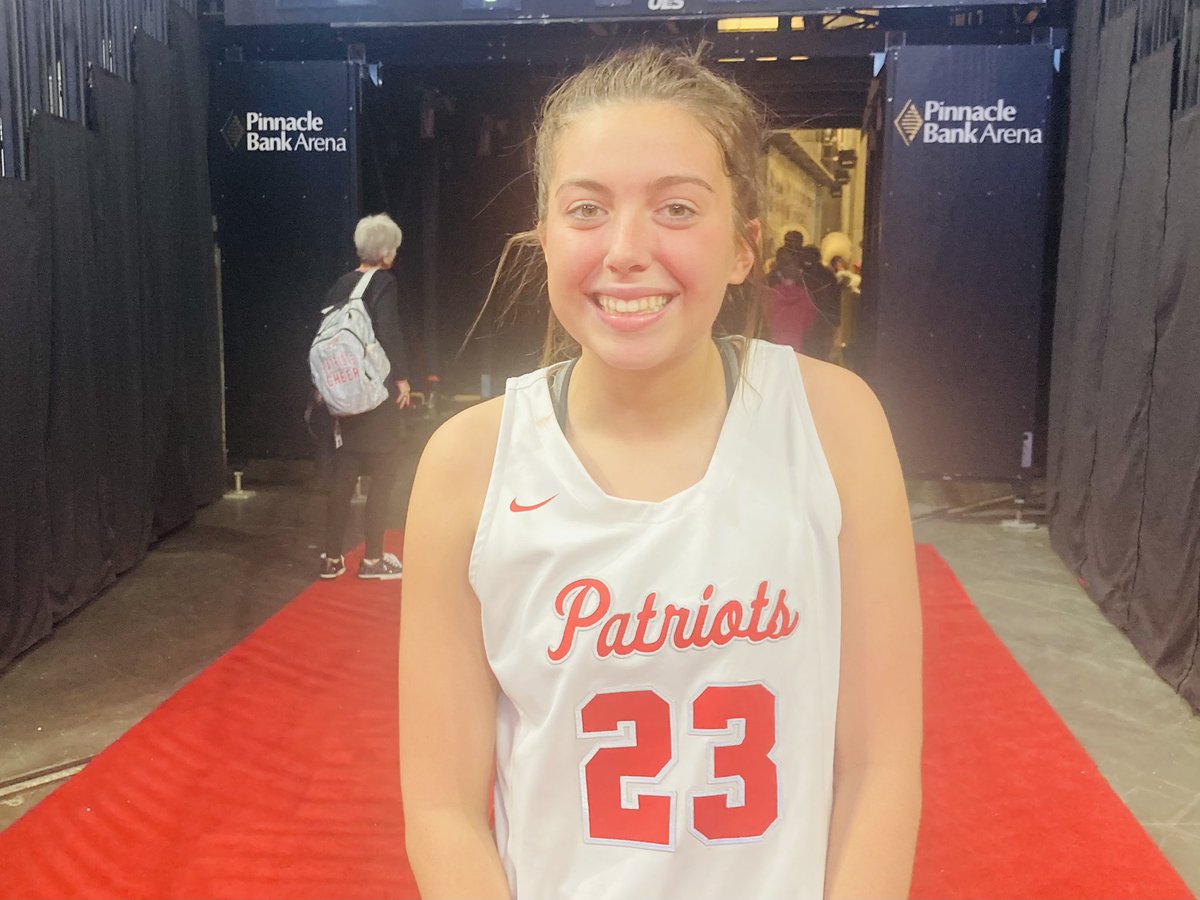 RossJernstrom's tweet photo. Congrats to Mya Babbitt! The Millard South junior tied the State Tournament record with seven 3-pointers in the 62-45 win over Bellevue West.@MSHSactivities @m_south_hs @MillardPS #nebpreps https://t.co/3LqggXmcuZ