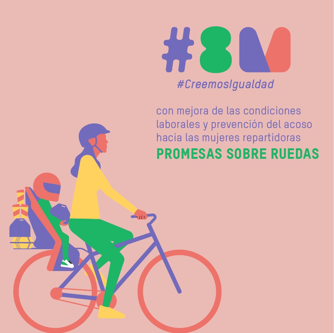 La investigación ‘Este futuro no Applica’ nos permitió apreciar que el acoso por parte de clientes y el personal de los restaurantes es una constante que se suma a la precariedad laboral.

#8M #CreemosIgualdad con mejora de las condiciones laborales y prevención del acoso.