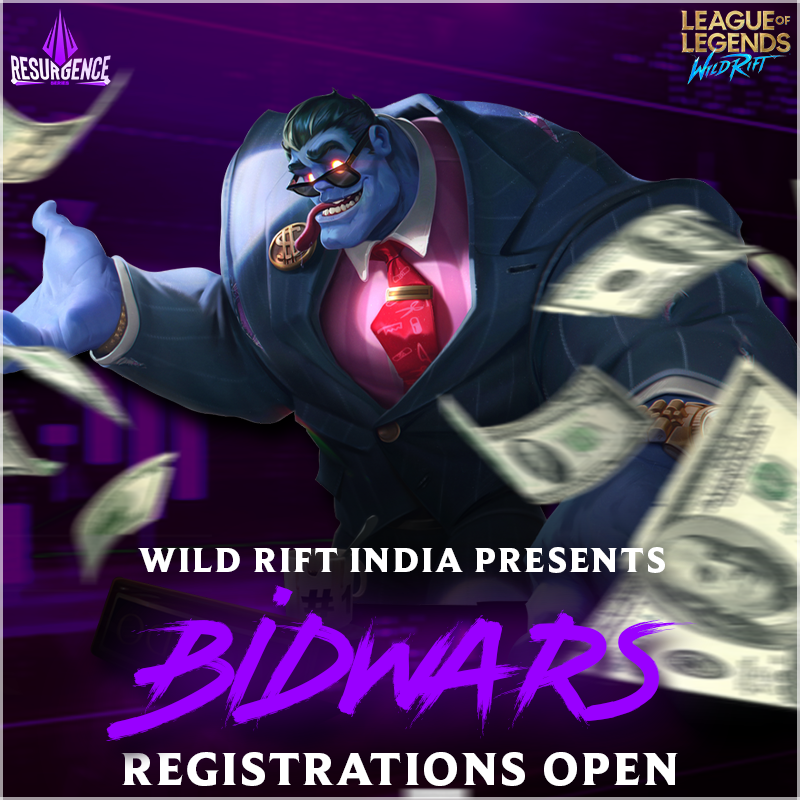 Bhishii's tweet photo. Doing a fun event where 16 captains enter a bidding war using fantasy points to complete their roster from a list of selected participants. Join the Wild Rift India Discord for more information: https://t.co/70C4XBrbmy https://t.co/Y7WJ91UHUN