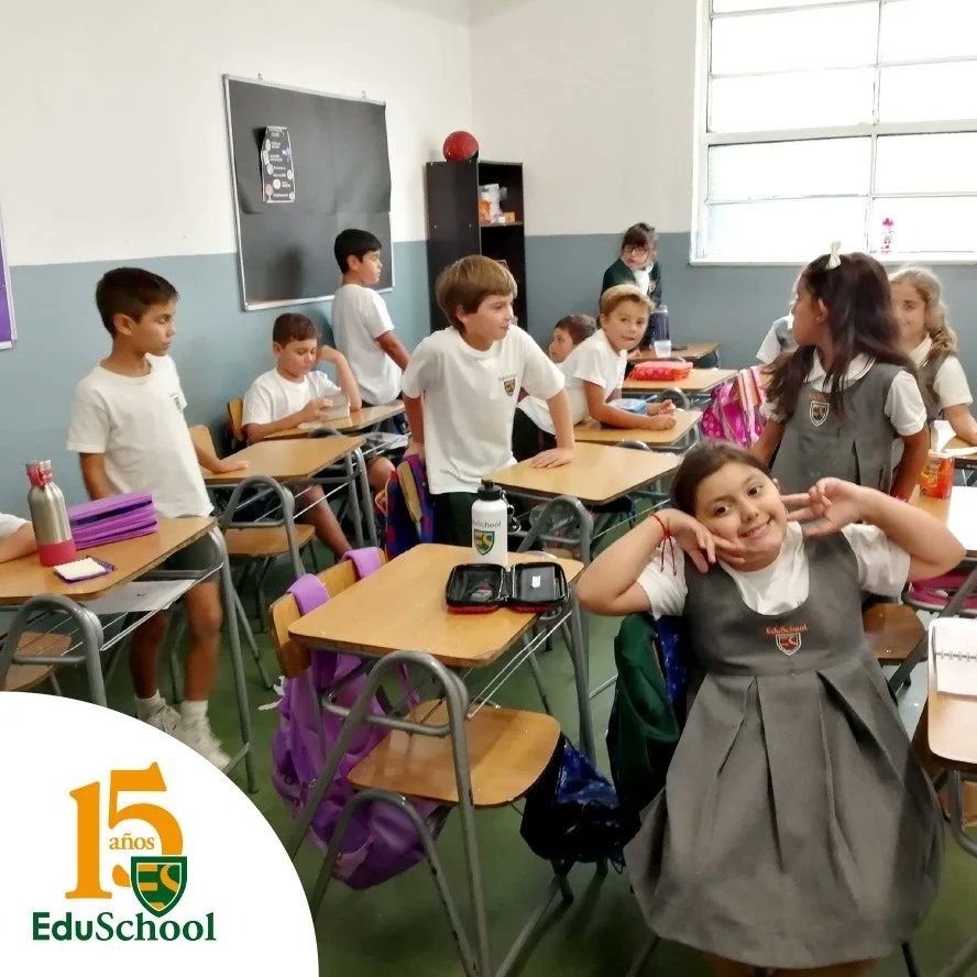 Inst_EDUSchool's tweet photo. Hoy comenzamos las clases con mucha alegría y entusiasmo. Y este año es un año especial para el EDU, ya que cumplimos nuestros primeros 15 años. Felicidades para todos y gracias por acompañarnos y apoyarnos todo este tiempo. Vamos EDU 😊 https://t.co/UGfTxPfN4N