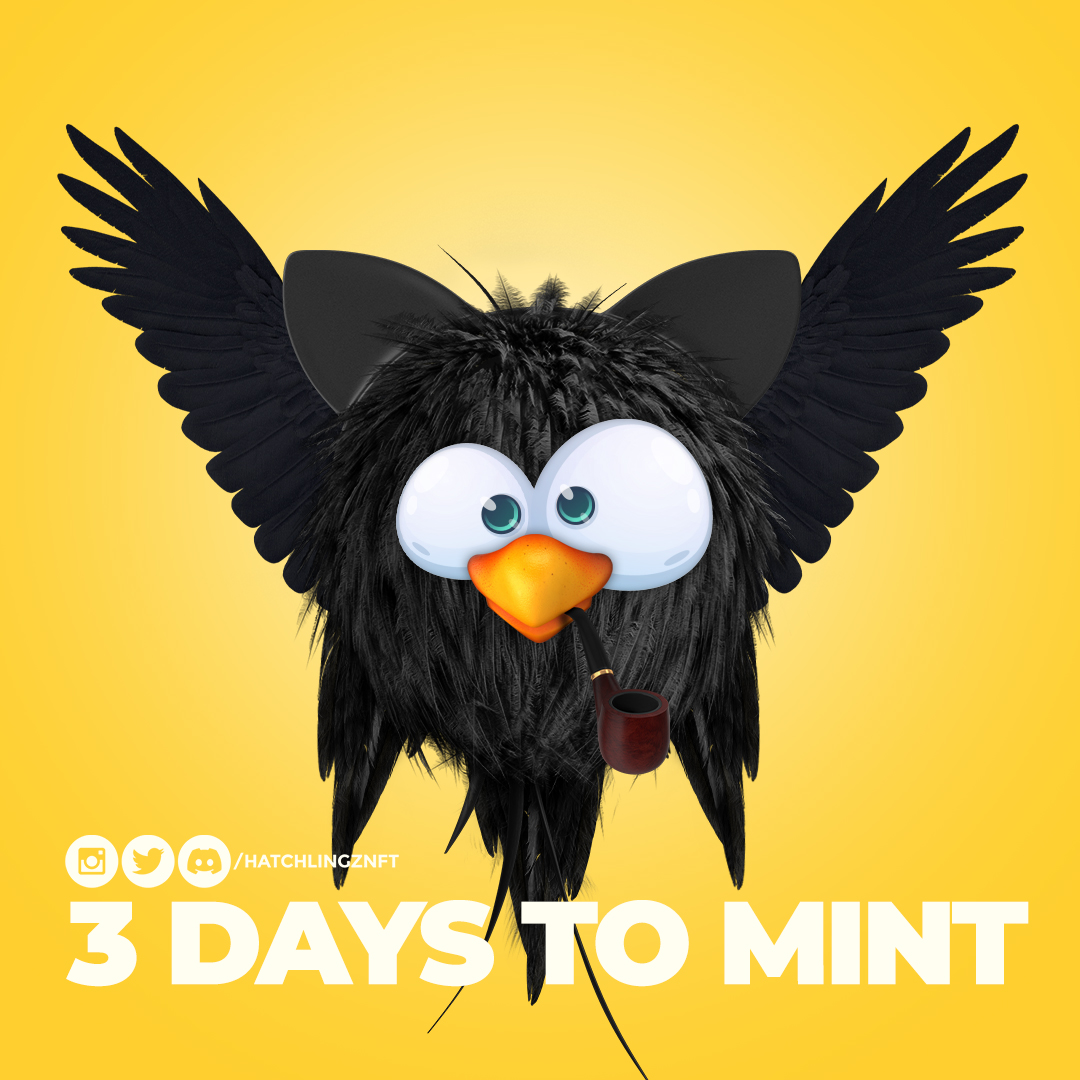 HatchlingzNFT's tweet photo. 🔥Allowlist Mint: March 10 🔥
@ 9am EST 
@ 2pm UTC for 24 hours

🥚Public Mint: March 11🥚
@ 11:30am EST
@ 4:30pm UTC

Price: 0.085

Discord: https://t.co/eZsRDh12eJ https://t.co/jMb1XzdXq8