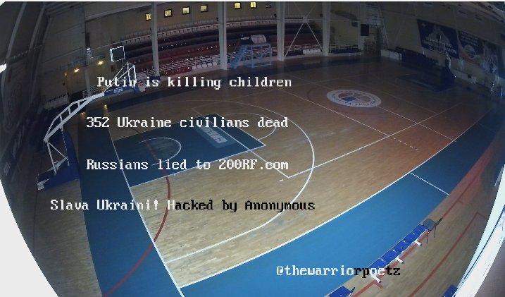 DepaixPorteur's tweet image. We are #Anonymous

We have taken control of 400+ of Russian cameras in support of #Ukraine 

We compiled about 100 on this website. This is anti-propaganda to open the eyes of Russian civilians. Also potential recon.

WATCH LIVE: behindenemylines.live

#OpRussia 
#OpUkraine