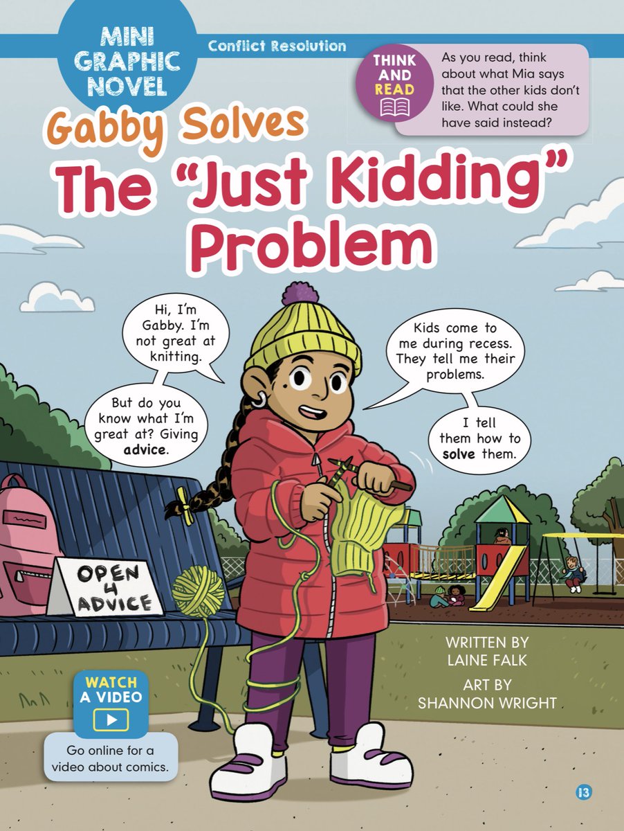 For the past year or so, I've been working on this mini comic series with Scholastic Magazine called `Gabby Solves' that follows this 2nd grader named Gabby who helps her classmates solve their current issues & drama.
Here's 4 out of the 6 story covers. Had fun making these!