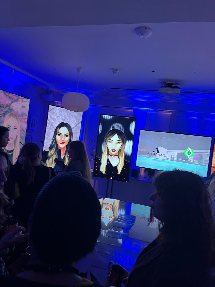 Awesome evening <a href="/weareAllBright/">AllBright</a> launching the first ever members’ club into the #metaverse, ‘AllBright Meta’ - and an #NFT mint of fabulous ‘AllBright Sisters’ for #IWD2022. Such exciting opportunities for #women in #Web3! #sisterhoodworks #breakthebias