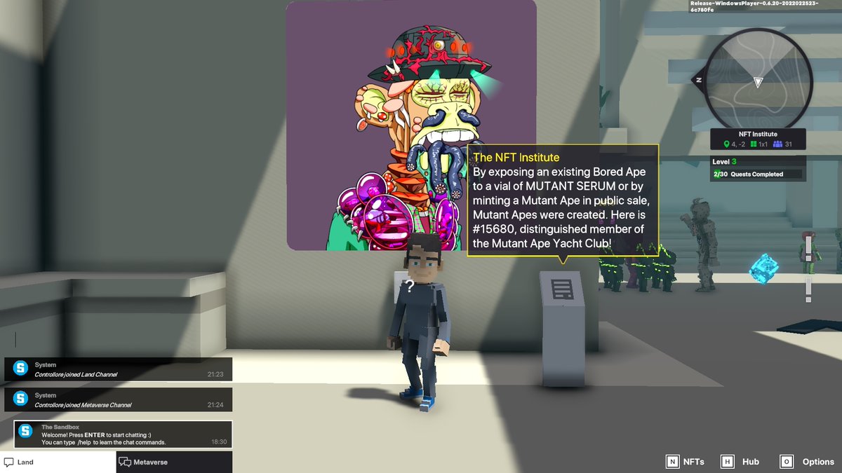 control7_'s tweet photo. @TheSandboxGame @worldofwomennft I just participated in the daily #SandboxAlphaS2Contest for a chance to earn up to 1,000 $SAND! Day 3 - Selfie with WorldofWomen. Check out my screenshot below! 👇 #SandboxAlphaS2 https://t.co/PABBjAbalW