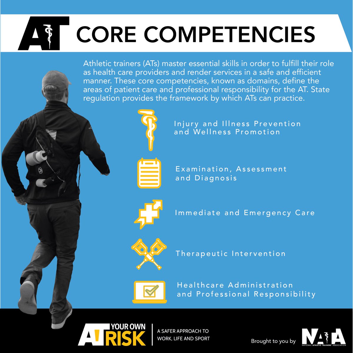 aSaferApproach's tweet photo. Athletic trainers are health care professionals who provide an unparalleled continuum of care for their patients. #NATM2022 #asaferapproach https://t.co/JxRBP3KKTZ