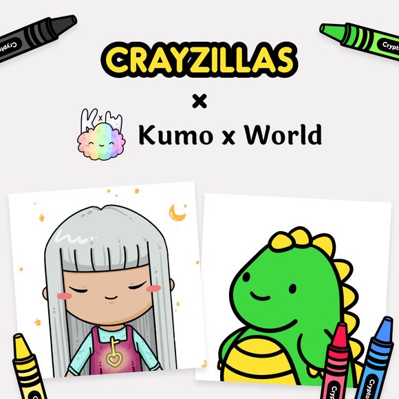 Kumo x World 🌈 (@kumoxworld) on Twitter photo Our frenz at <a href="/crayzillas/">Crayzillas 🖍</a> have given us 5x WL to giveaways to our holders! 🎉
Crayzillas are the first NFTs that you colour in! 🖍
1️⃣ Follow <a href="/crayzillas/">Crayzillas 🖍</a>, <a href="/kumoxworld/">Kumo x World 🌈</a>, <a href="/motiontoffer/">Toffer</a>
2️⃣ Like + RT
3️⃣ Tag frens
Spread ❤️ Our frenz at <a href="/crayzillas/">Crayzillas 🖍</a> have given us 5x WL to giveaways to our holders! 🎉
Crayzillas are the first NFTs that you colour in! 🖍
1️⃣ Follow <a href="/crayzillas/">Crayzillas 🖍</a>, <a href="/kumoxworld/">Kumo x World 🌈</a>, <a href="/motiontoffer/">Toffer</a>
2️⃣ Like + RT
3️⃣ Tag frens
Spread ❤️