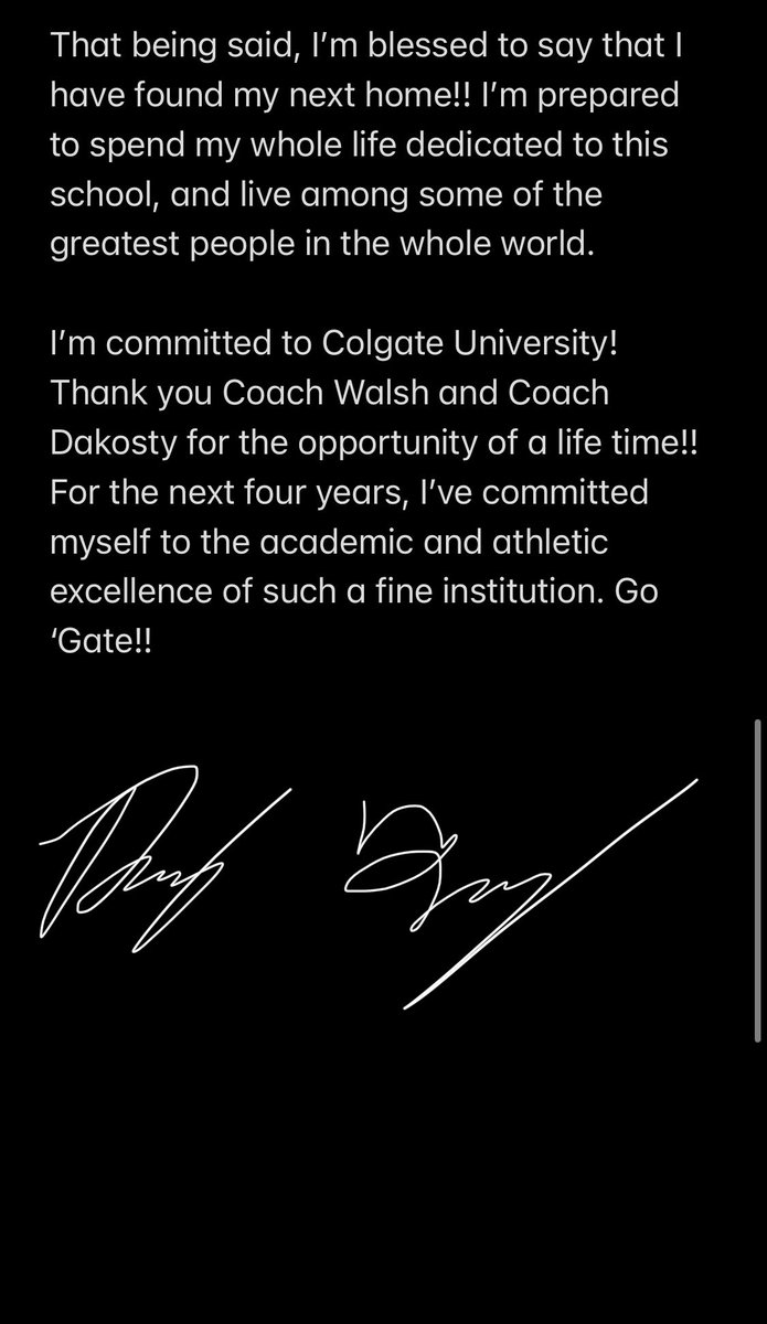 brady_feeney's tweet image. Committed!! Go ‘Gate!!
@ColgateFB @colgateuniv