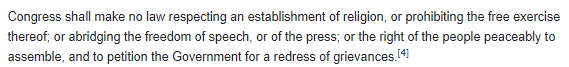 I support freedom of speech and freedom of movement. You should too. They're both in the first amendment! "