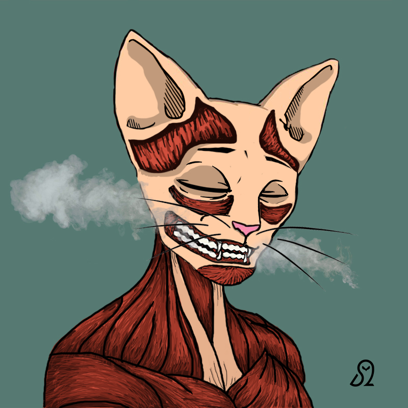 SNKYSollective's tweet photo. Attack of what?! Attack of the Cets on Crack! 

Tried my best to create @catsoncrack_2  inspired FanArt. 

LFG!!
 
#cetstothemoon #freepeblo #solanaNFT https://t.co/VPbwPgBrcj