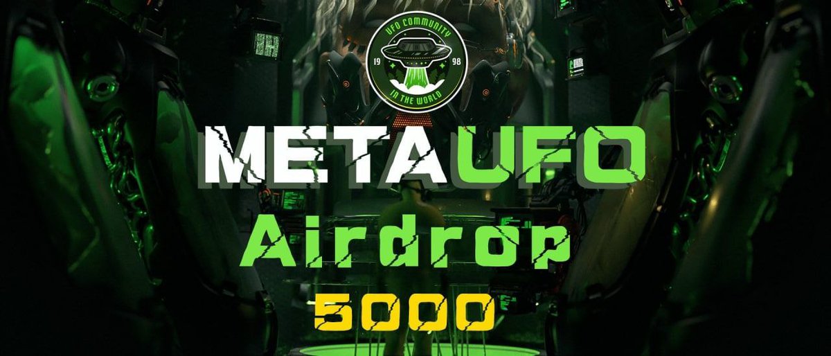 🎊 MetaUFO Airdrop (no fees) Details

💵 Reward: 5,000 $MetaUFO (500$)
👥 Referrals: 2,000 MetaUFO (200$)
👩‍👩‍👧‍👧 Winners: for all valid users

🔰 How to Claim Airdrop: 
🔸t.me/airdropelite22…