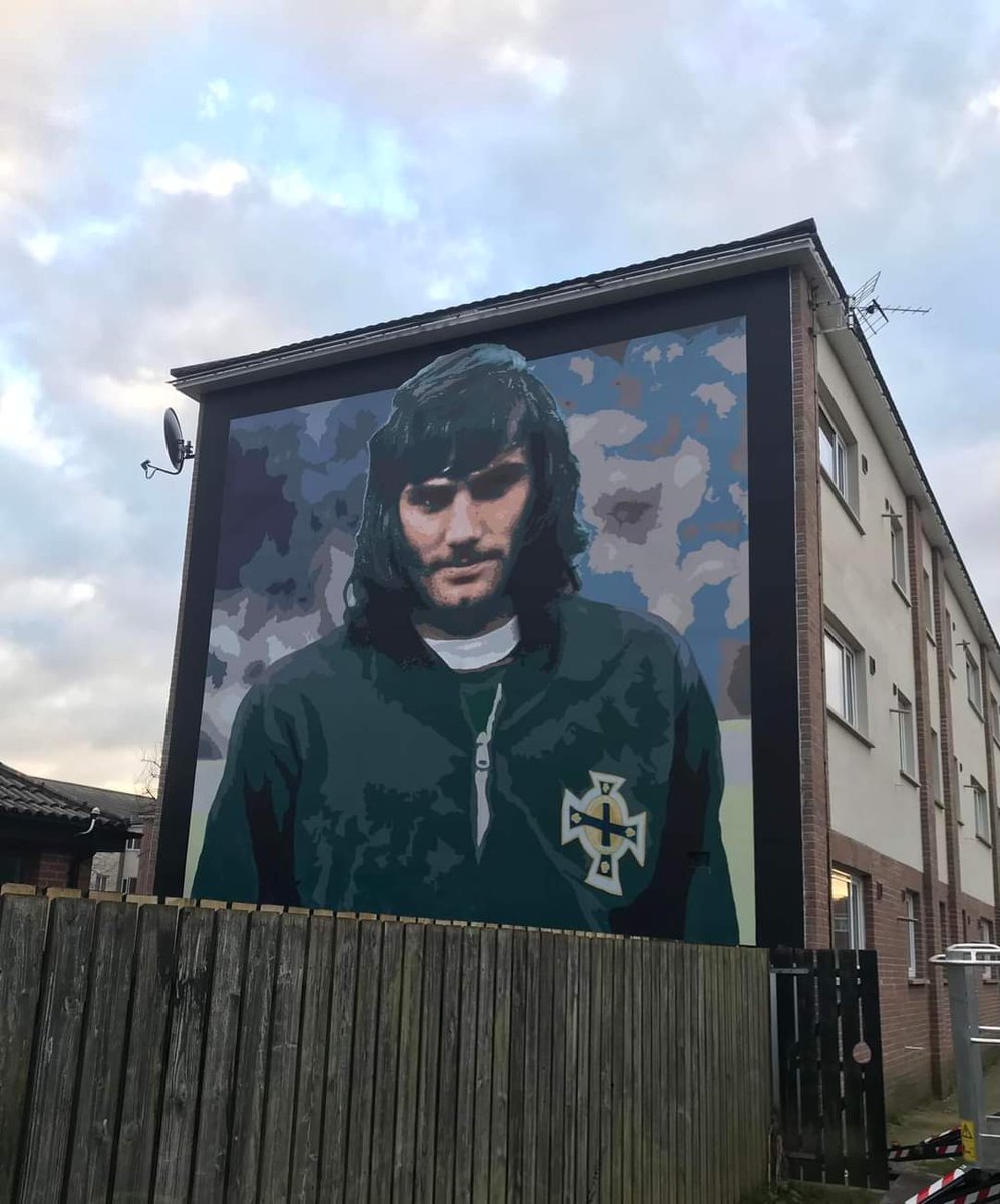DavidBrooksMLA's tweet photo. The Belfast Boy ๐โฝ๏ธ
First class new mural by the peerless Dee Craig celebrating #GeorgeBest, in the place he called home, the #Cregagh! #EastBelfast So glad to see the plans for the mural in place before the pandemic have finally come to this superb result. ๐๐ป
@EastBelfastDUP https://t.co/8qipToUFJf