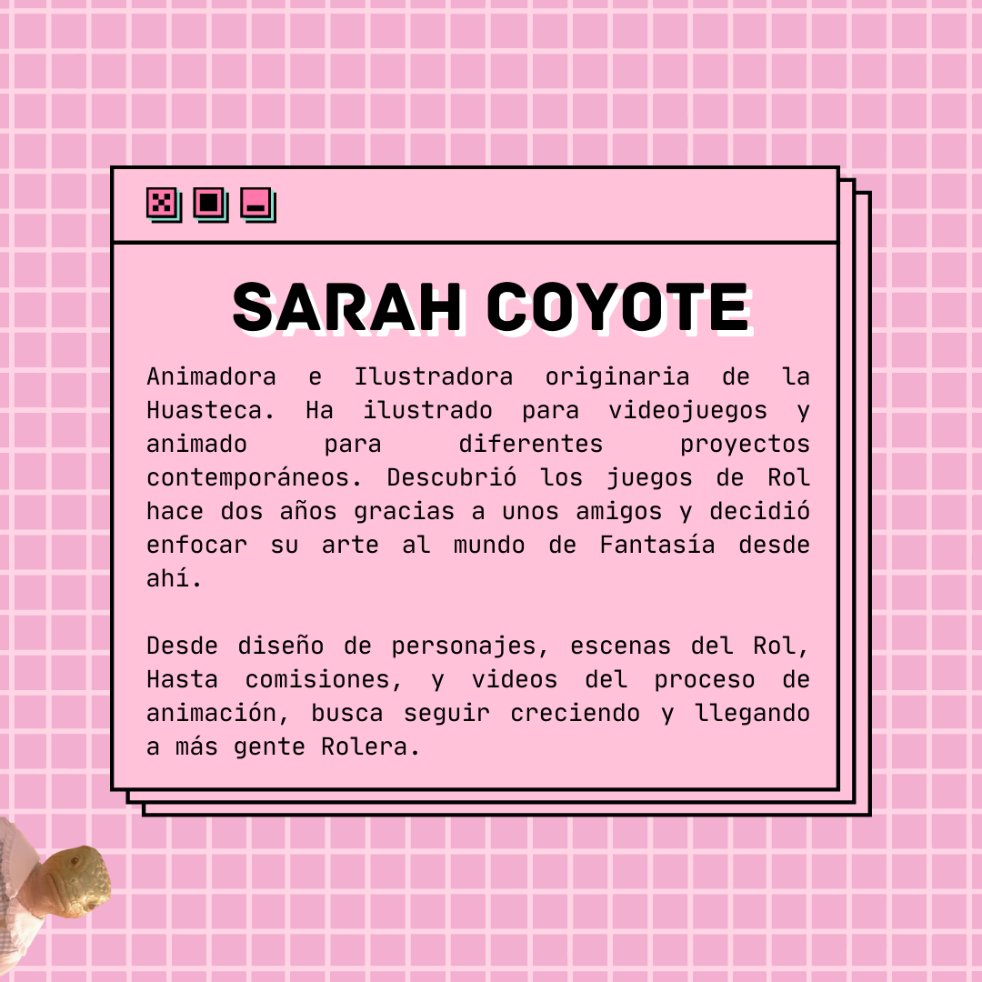 morrasydragones's tweet photo. Hoy es lunes de...
+MORRAS +VISIBLES: Sarita @SaritaCoyote  ✨💜🔥

Ilustradora, rolera, &amp; diseñadora de personajes y escenas de rol.

Síguela en sus redes sociales:
https://t.co/gDZbxvYPAY
https://t.co/znSoH6Ta4Q
https://t.co/QFRCuzgTPq https://t.co/SpeqEyOBPg