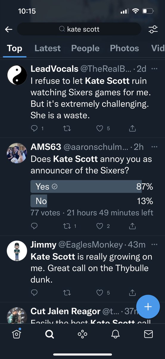 Greg_Davis1979's tweet photo. @sixers 9 out of 10 people think it’s time for Kate scott to go. Hire someone with local ties that’s actually a sixers fan. #sixers #firekatescott https://t.co/W3n662HT3h