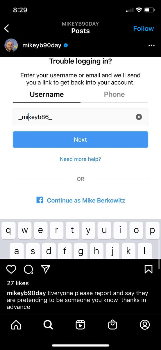 AllyGetsLost's tweet photo. @JohnYates327 According to Mike’s verified account, this wasn’t him 🤷‍♀️ at least the mikeyb one https://t.co/y46LFQjzn1