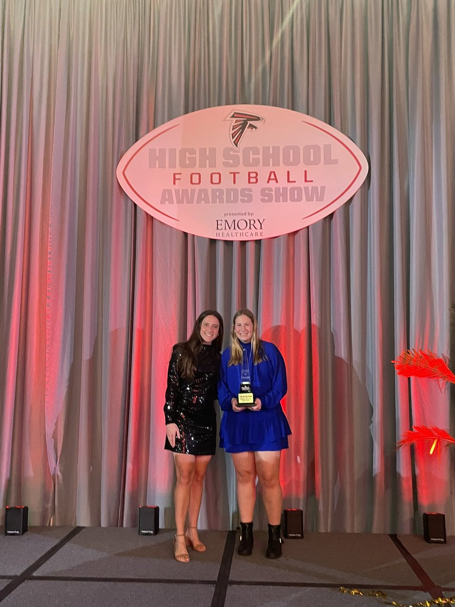 As a coach you pray for athletes like this one who not only make an impact for the sport but also in life. <a href="/TaylorGoldman26/">Taylor Goldman</a> is the inaugural Flag Football Trailblazer Award Winner for Riverwood in all of Georgia High Schools and more than deserving. Proud of this one!