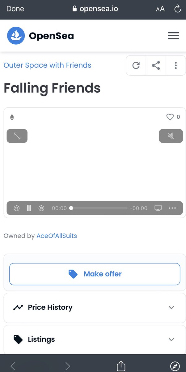 #NFThelp 

Anyone have an issue where animated NFTs minted on #opensea will not play off your phone? 
#OpenSeaNFT #nftcollectors 

On some devices I'm getting this: