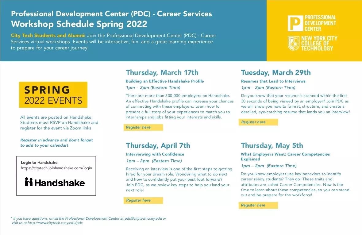 Citytech Calendar Spring 2022 Tioqhye4Fyehrm