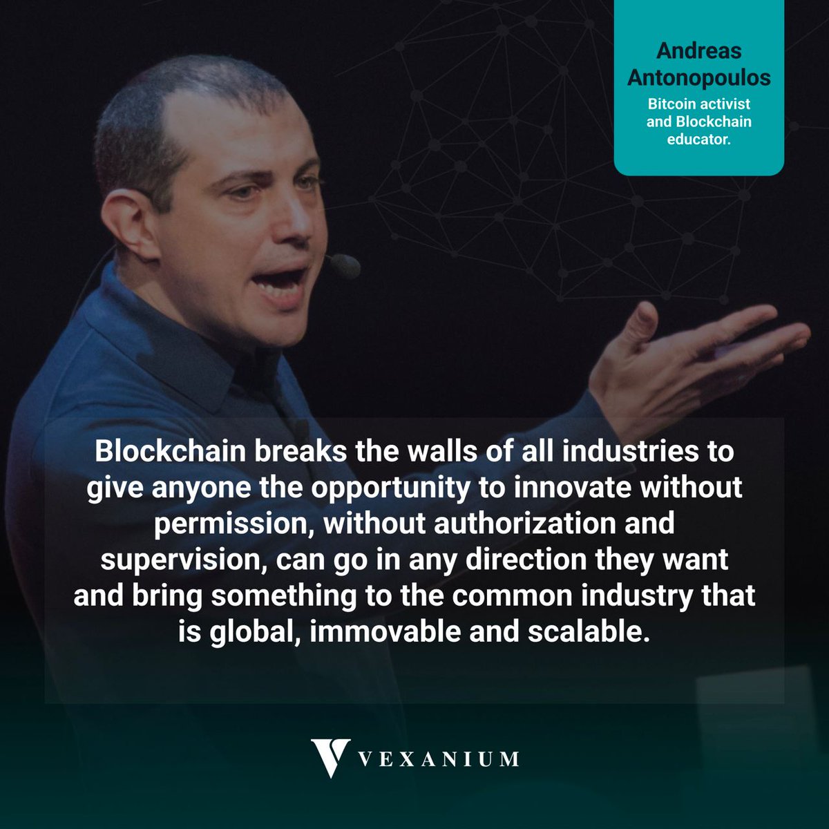 vexanium's tweet photo. #BlockchainQuote by Andreas Antonopoulos, a Bitcoin activist and blockchain educator.

#blockchain #blockchainwallet #vexanium #vexaniumblockchain  #vexwallet https://t.co/SFrGTmzXLA