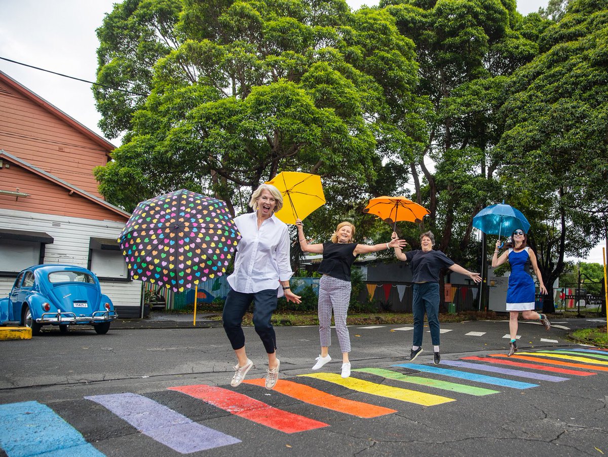 helen_dalley's tweet photo. Amidst the rain, an inspiring initiative this #InternationalWomensDay by the great Rosanna & team at @addi_road : #addiroad does #abbeyroad on the rainbow crossing. #BreakTheBias #celebratewomen Thinking also of women & girls in #Ukraine️ who see no 🌈 at moment 🙏🙏 https://t.co/hS7F1tE9mZ
