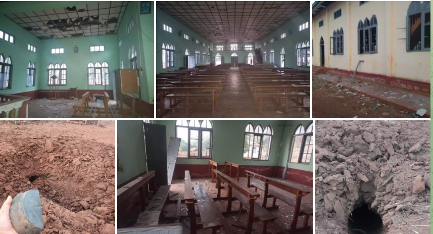 spring21MM's tweet photo. At 2am on Mar 8, Military Terrorists Deliberately Bombed with fighter jets in #Saungdular village, #Deomoso Tsp, Kayah State even though there's no clash—Damaging civilians' houses &amp; a church. Other causalities are still unknown yet.
#2022Mar8Coup #WhatsHappeningInMyanmar https://t.co/wAaO6PU57O
