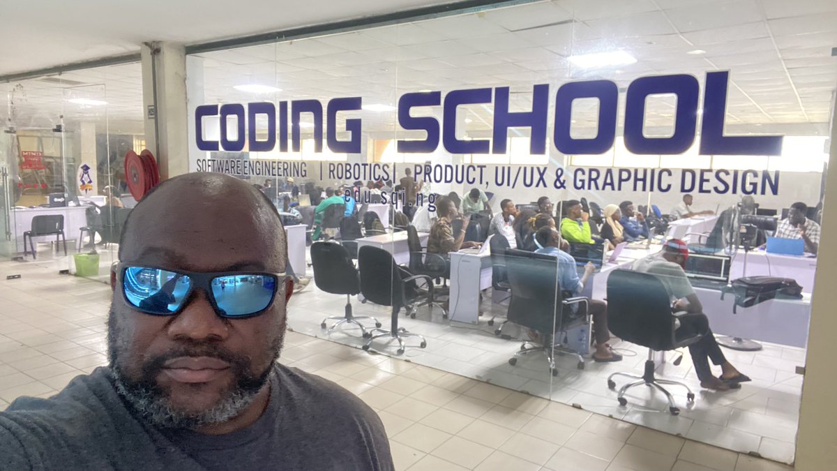 Progress. When I left Ibadan in July 1986 there was no computers. Now look at what we have here, a complete coding school.