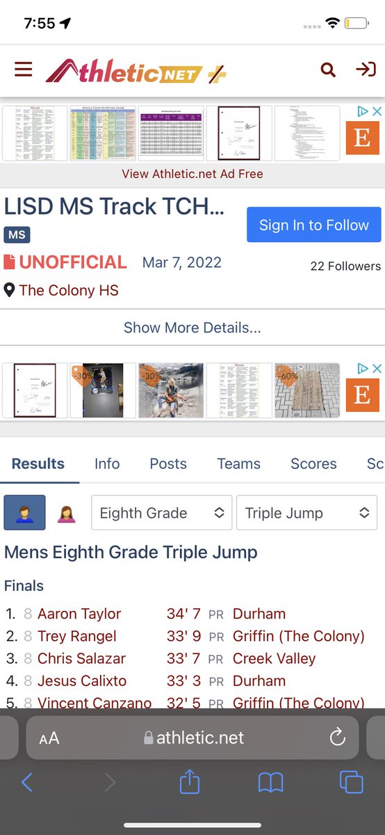 Also a 34. 7 triple jump still got work to do tho 💪🏿