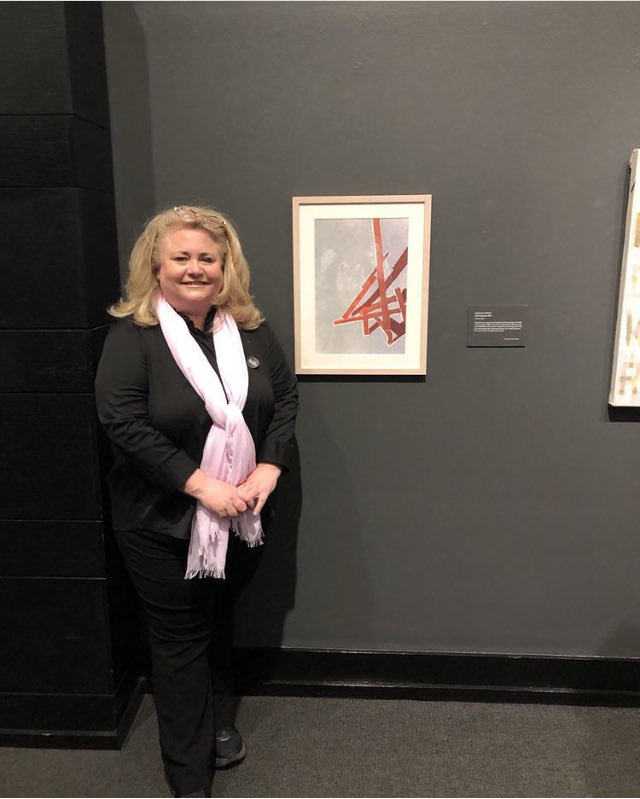 carringtonfox's tweet photo. Congrats to ⁦@MontgomeryBell⁩ art teacher ⁦@hollifc⁩, honored at ⁦@fristartmuseum⁩. She is the best. https://t.co/LjwXQFoMus