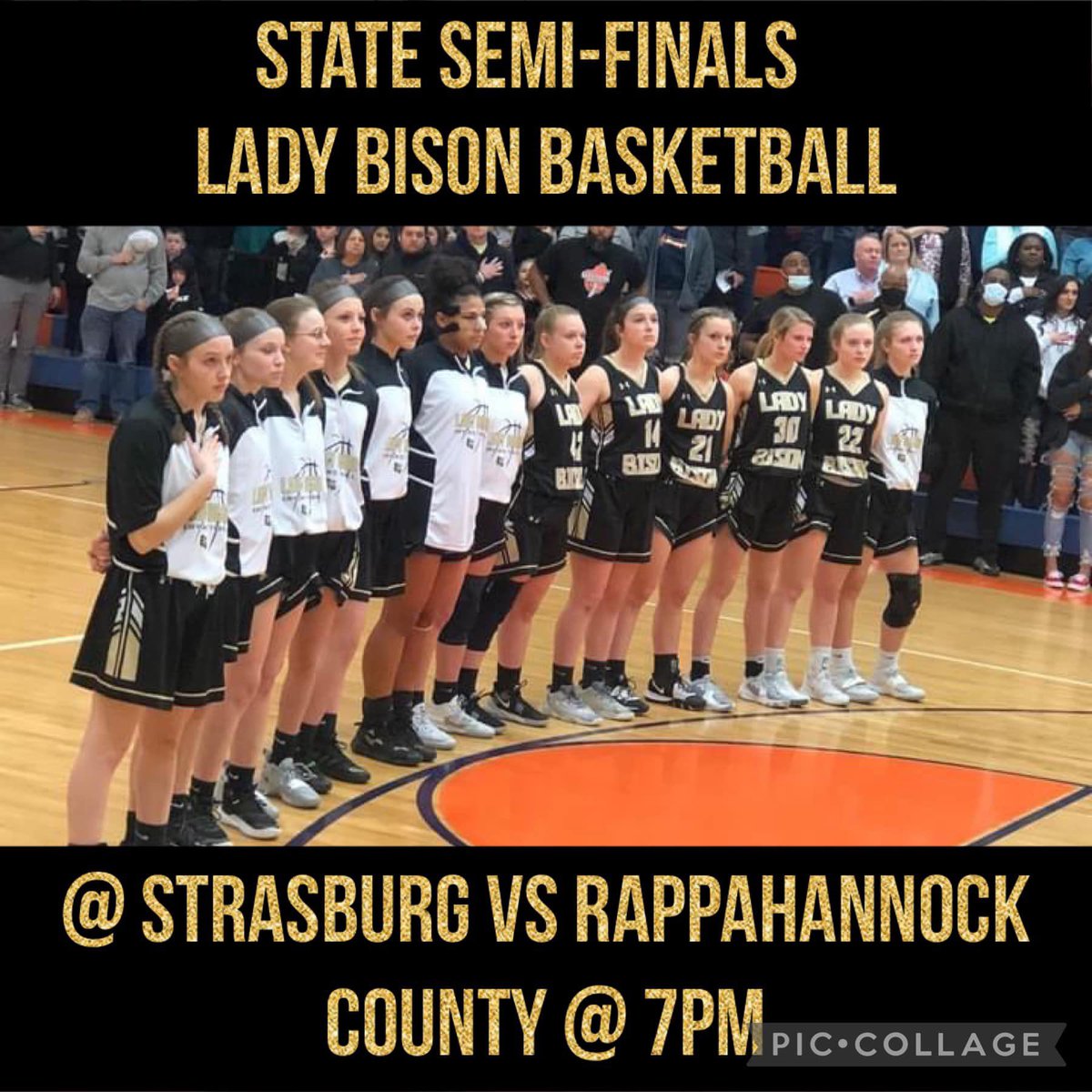 GAPSportsCorner's tweet photo. Good luck to the Lady Bison tonight at the state semi finals against Rappannock County @ Strasburg 7 pm #trust #gogapgo #statesemifinals https://t.co/r18s0Lv7pn