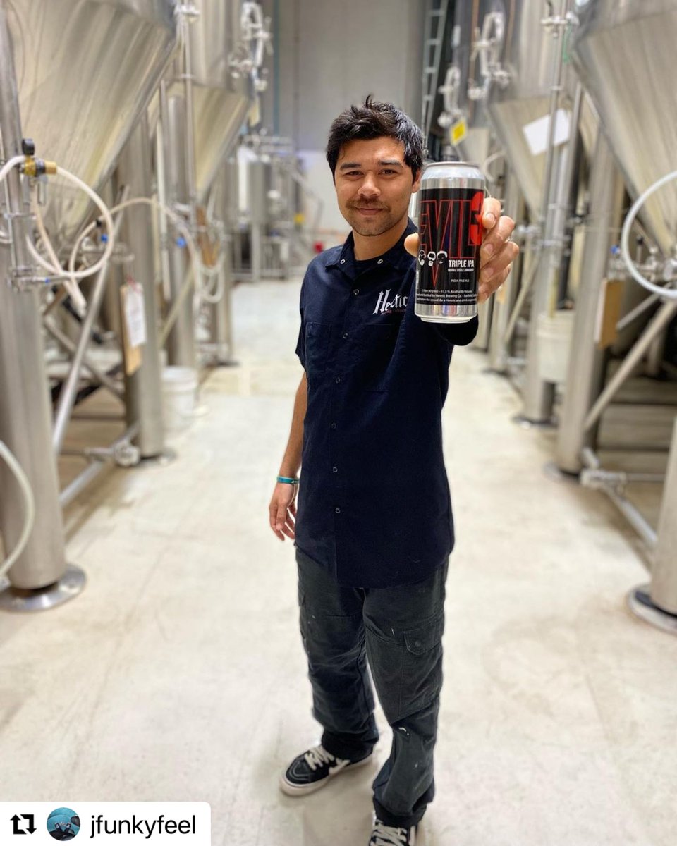 HereticBrew's tweet photo. Hey Napa Heretics! Our head brewer Justin wants you to know that we’re having an #EVIL3 Pint Night @BillcosBilliard TONIGHT from 5-8pm. Matt will be pouring this 11.5% abv Triple IPA that won The Bistro triple IPA fest in 2020. Join us! #hereticbrewing #tripleipas #Craftbeer https://t.co/sCJDMey3F4