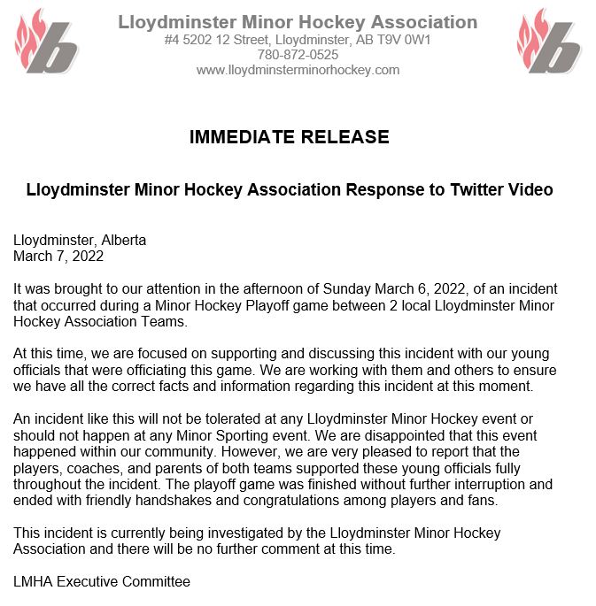 Lloydminster Minor Hockey Association tweet media