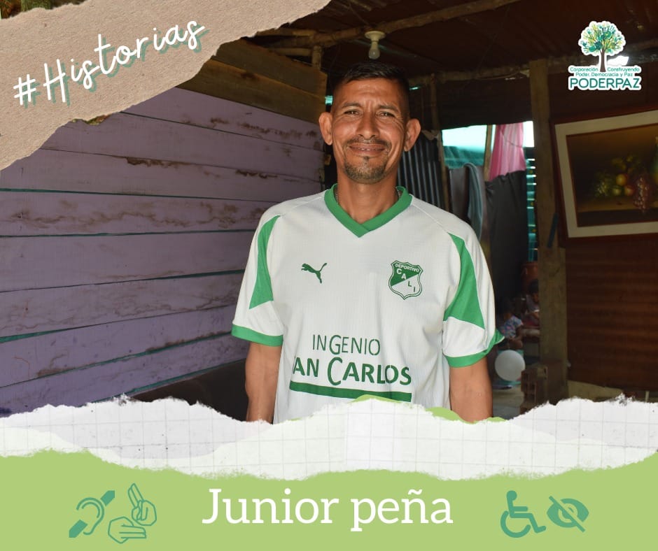 PODERPAZ_COL's tweet image. #Historias #Microproyecto | Tenemos personas con capacidades increíbles en los micro - proyectos de emprendimiento para la inclusión laboral de los PCD, respecto a esto, les presentamos a *Junior Peña* 
Seguir leyendo 👇👇facebook.com/corporacionpod…