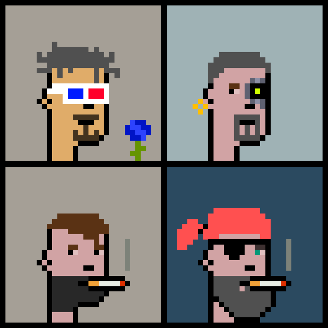 CryptBrokePunks's tweet image. Check out some of our punks from our first coming drop 💧❤️ 

Join our discord if you haven't.! First 50 people will be on the whitelist ! ( Link in bio )💣 🔥

#nft #nftcommunity #nftcollector
#nftart #nftcollectibles
#nftcollection #nftartists  #nftartwork #nfts #nftnews