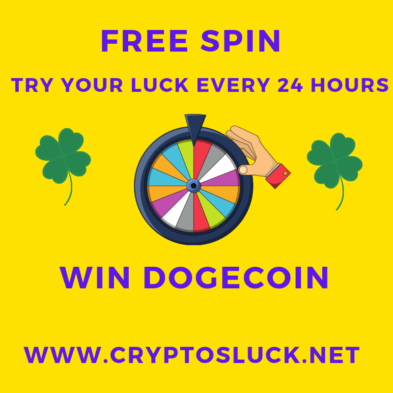 CryptosLuck's tweet image. Here os your free bet daily

Win Dogecoin instantly
@dogecoin

Enjoy 👇
cryptosluck.net/spin