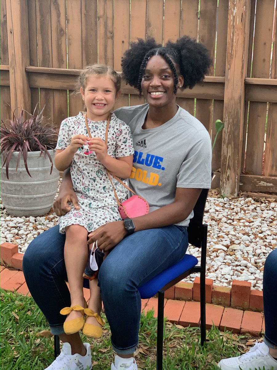 THANK YOU <a href="/im_annie22/">Anastacia Mickens</a>!  

<a href="/Javelina_WBB/">Javelina Women’s Basketball 🏀🐗</a> would not be where it is today without you!  You have been our rock the last three years and sacrificed individually so that our program could grow. We can never thank you enough. 

This little girl adores you!  ❤️