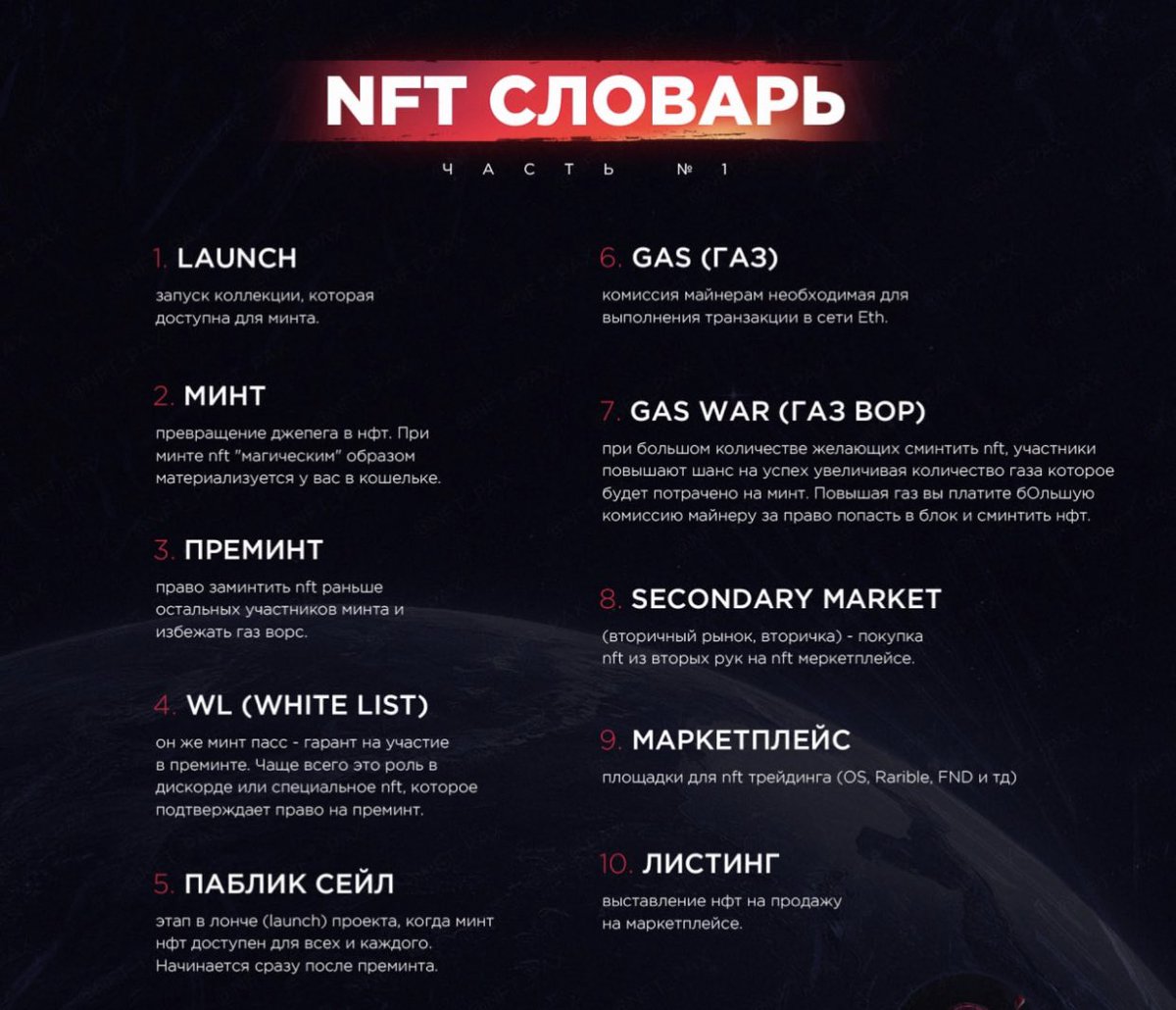 MetaClever's tweet photo. Слэнг в сфере NFT | 30 самых популярных терминов🖖🏼

В культуре NFT есть свой язык! Неожиданно, да? 

Естественно, все пользуются английским, но есть определённый, довольно большой список понятий в сфере, некий слэнг, который образовался в сообществе и стал неотъемлемой его частью https://t.co/ZZoT41DWXA