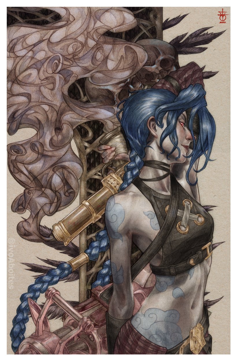 Ant on Twitter: "RT @ivoaboites: Drawing Jinx from Arcane. #ARCANE #