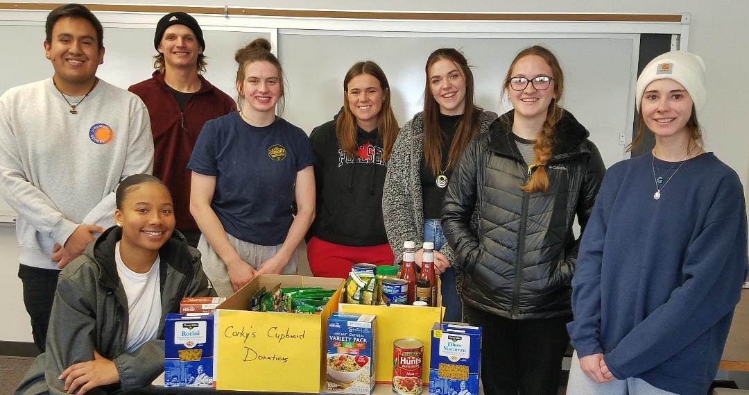 Students in Foundations for Success in Communication have begun a campaign “Unload Your Pantry for Corky’s Cupboard”. Students have already collected over one hundred shelf-stable items for our university students who experience food insecurity throughout the semester.