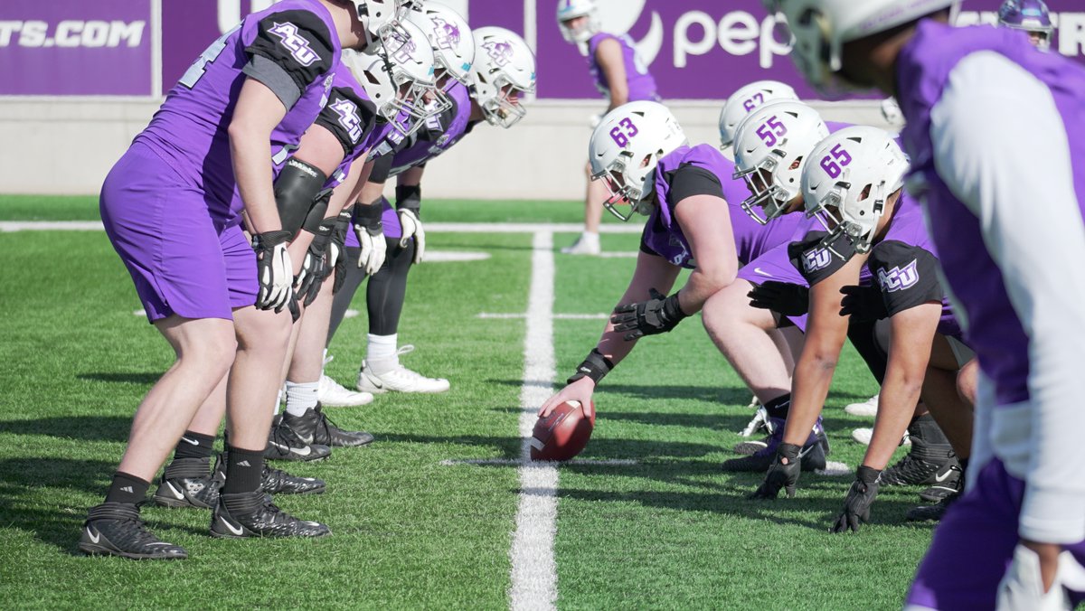 ACUFootball's tweet photo. Back at it. 

#GoWildcats https://t.co/LxTvbmDIMe