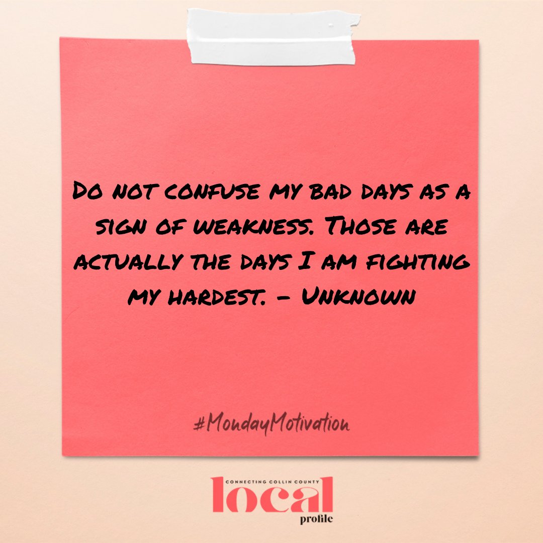 localprofiletx's tweet image. At 5 p.m. on Monday, this one's for you. Remember: bad day ≠ bad life. 

You've got this!!!  🥳 #MondayMotivation #YouveGotThis #YesLocal #LocalProfile