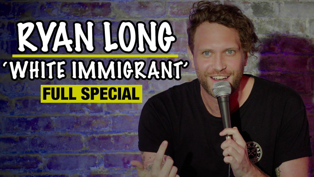 ryanlongcomedy's tweet image. My Standup Special ‘WHITE IMMIGRANT’ free on YouTube NOW: youtu.be/TIY-Q92siHE 🙌