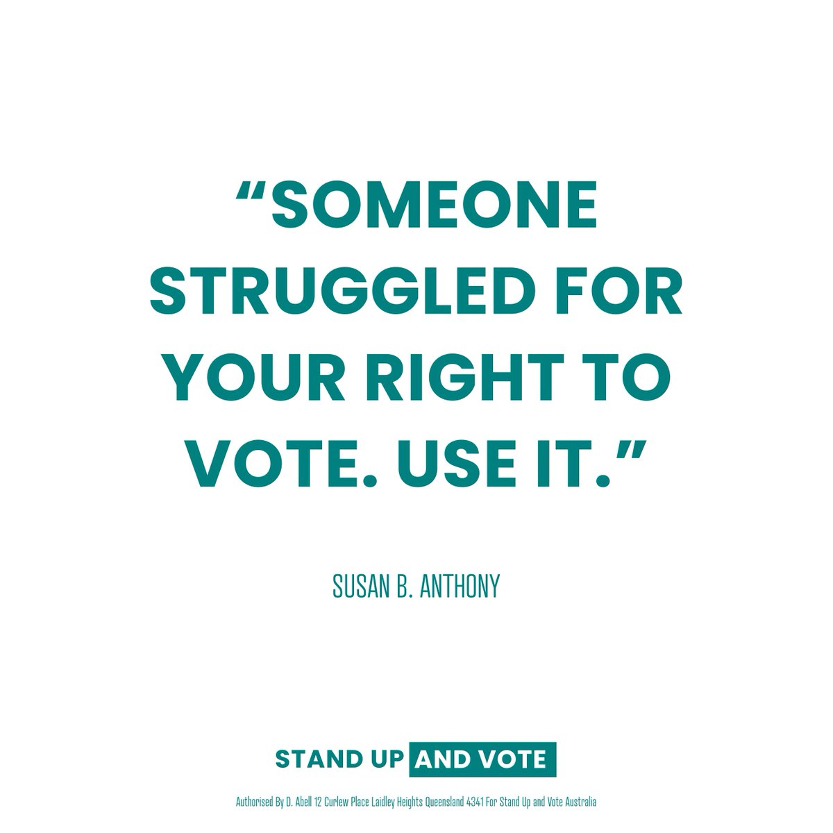 StandUpandVote_'s tweet photo. Don't let your vote go to waste. Use the Stand Up and Vote website as a resource to compare ALL candidates in your electorate and their position on your freedoms.

https://t.co/K878HhpoBv

#StandUpandVote #Australia #VotingMatters #Freedom #AusPol https://t.co/AiryyBtZxB