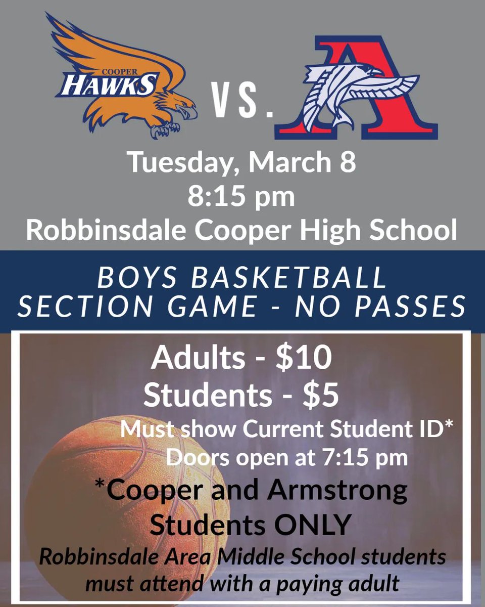 Cooper Hawks FB tweet media