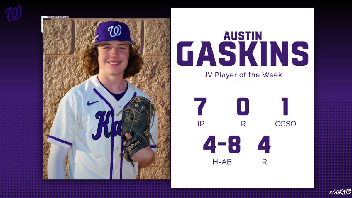 WildKatBSB's tweet photo. JV Player of the Week!
#GoKats https://t.co/BUndteDmBY