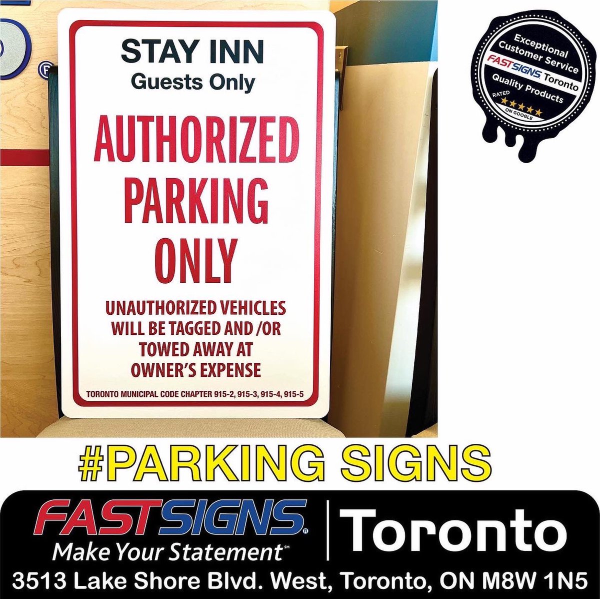 FASTSIGNS2137's tweet photo. Display your #brand and #marketing #information along with #city #bylaw on your #parkingsign. Call #fastsignsoftoronto for all your #branding #marketing #corporateidentity and #customsignage needs. #2137eliteteam #fastsigns2137 #etobicoke #mississauga #toronto #makeyourstatement https://t.co/P6Y3DXVTrv