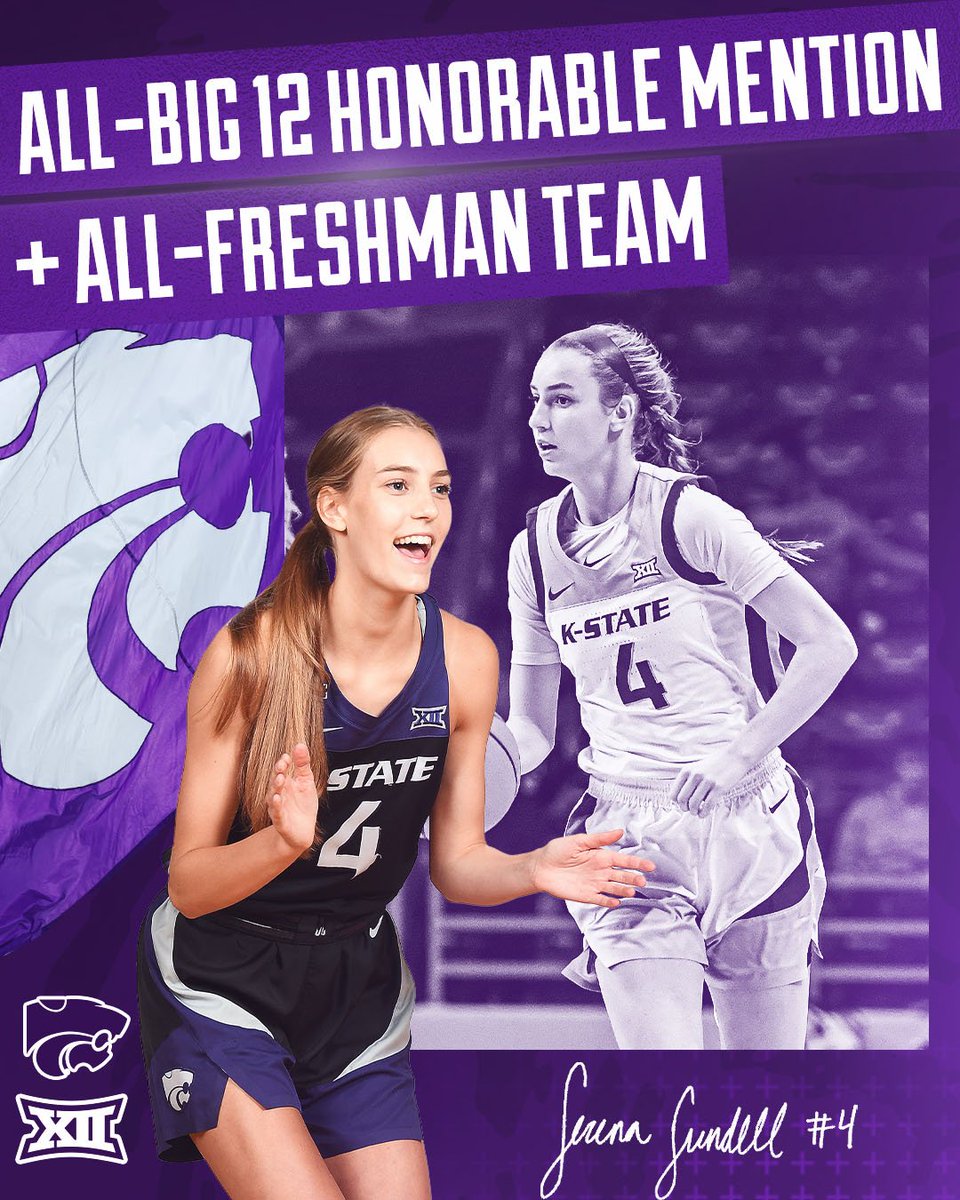 𝗖𝗼𝗻𝗴𝗿𝗮𝘁𝘀, 𝗦𝗲𝗿𝗲𝗻𝗮 🥳
 
All-Big 12 Honorable Mention ✔️ 
Big 12 All-Freshman Team ✔️

🗞️ k-st.at/3txycXA
 
#KStateWBB x #Big12WBB