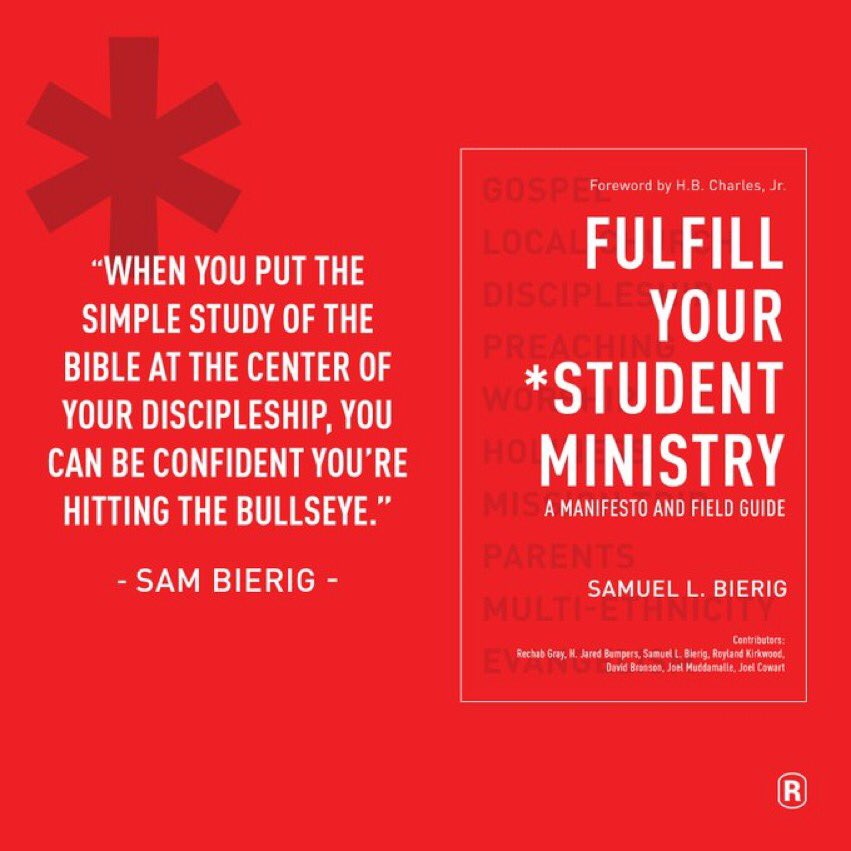 Fulfill Your *Student Ministry is meant to serve as a Biblical recalibration for churches and Student Pastors. It is both a manifesto and field guide. ow.ly/iphT50F5RGu